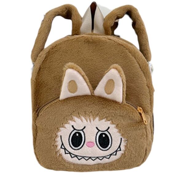Source Unknown Other - 🧚🏻♀️ Monster Plush Backpack Cute Kawaii Brown Character Bag Mini Backpack NWOT